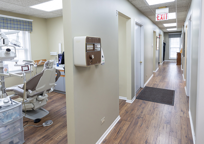 Hallway in South Elgin dental office